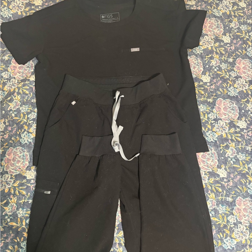 Figs Technical Collection Black Apparel